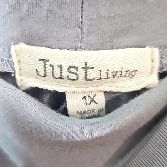 Gray Linen Wide Leg Pants Size 1X Tall - Picture 4 of 6